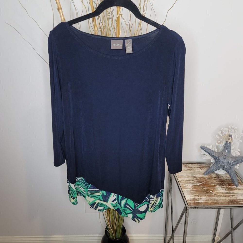 Chico's Travelers Tunic Womens 0 (Small)